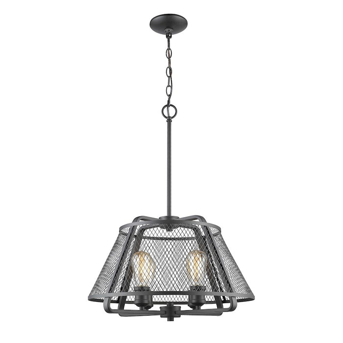 Z-Lite Iuka 4 Light Pendant in Bronze - 451-19BRZ