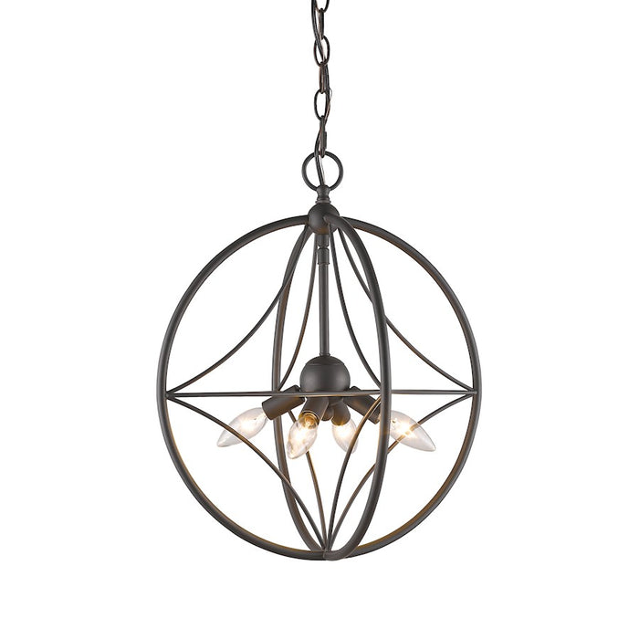 Z-Lite Cortez 4 Light Pendant in Bronze - 452-16BRZ