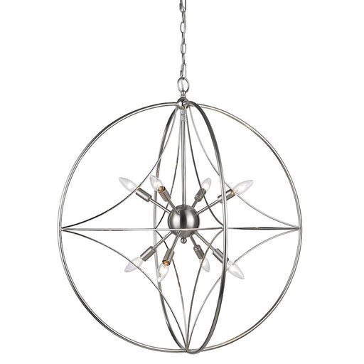 Z-Lite Cortez 8 Light Pendant in Brushed Nickel - 452-30BN