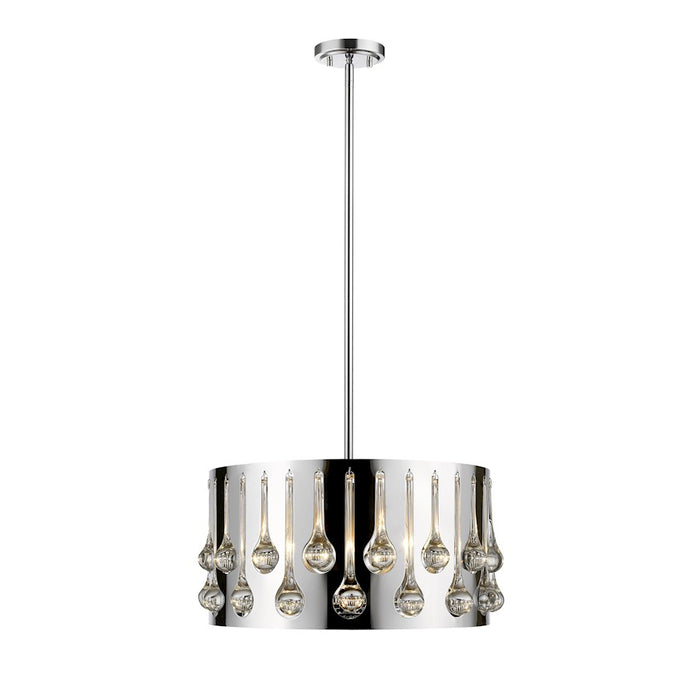Z-Lite Oberon 4 Light Pendant, Chrome - 453-16CH