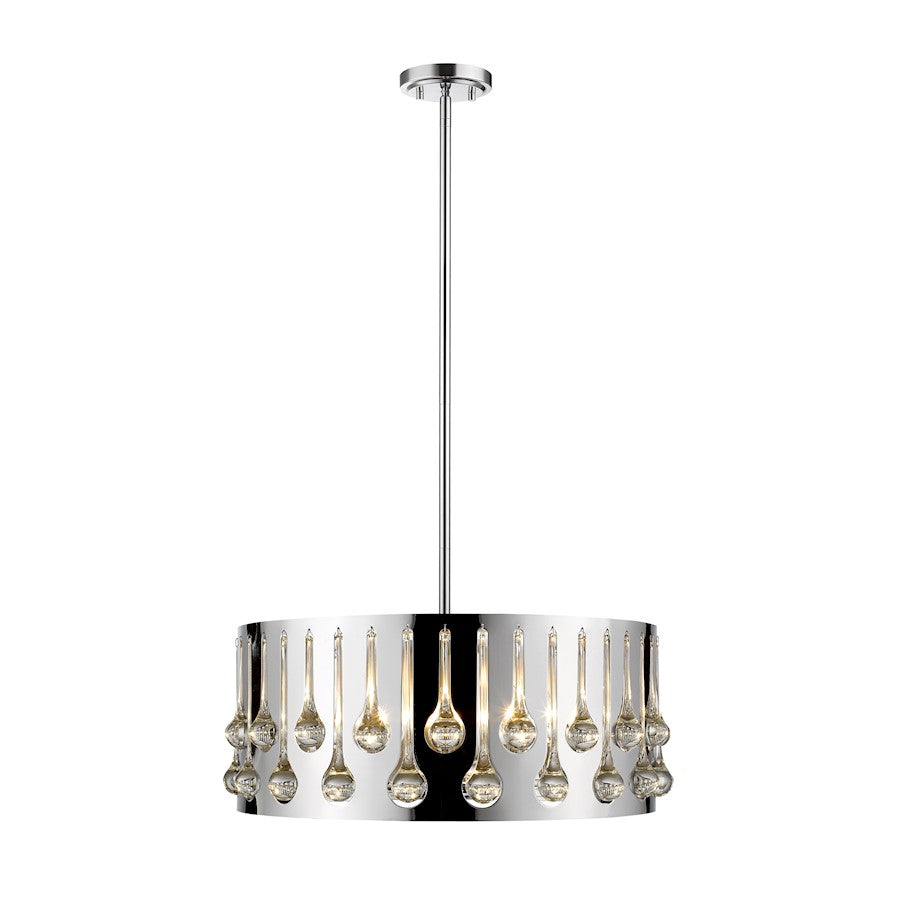Z-Lite Oberon 5 Light Pendant, Chrome - 453-20CH