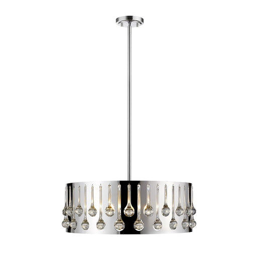Z-Lite Oberon 6 Light Pendant, Chrome - 453-24CH