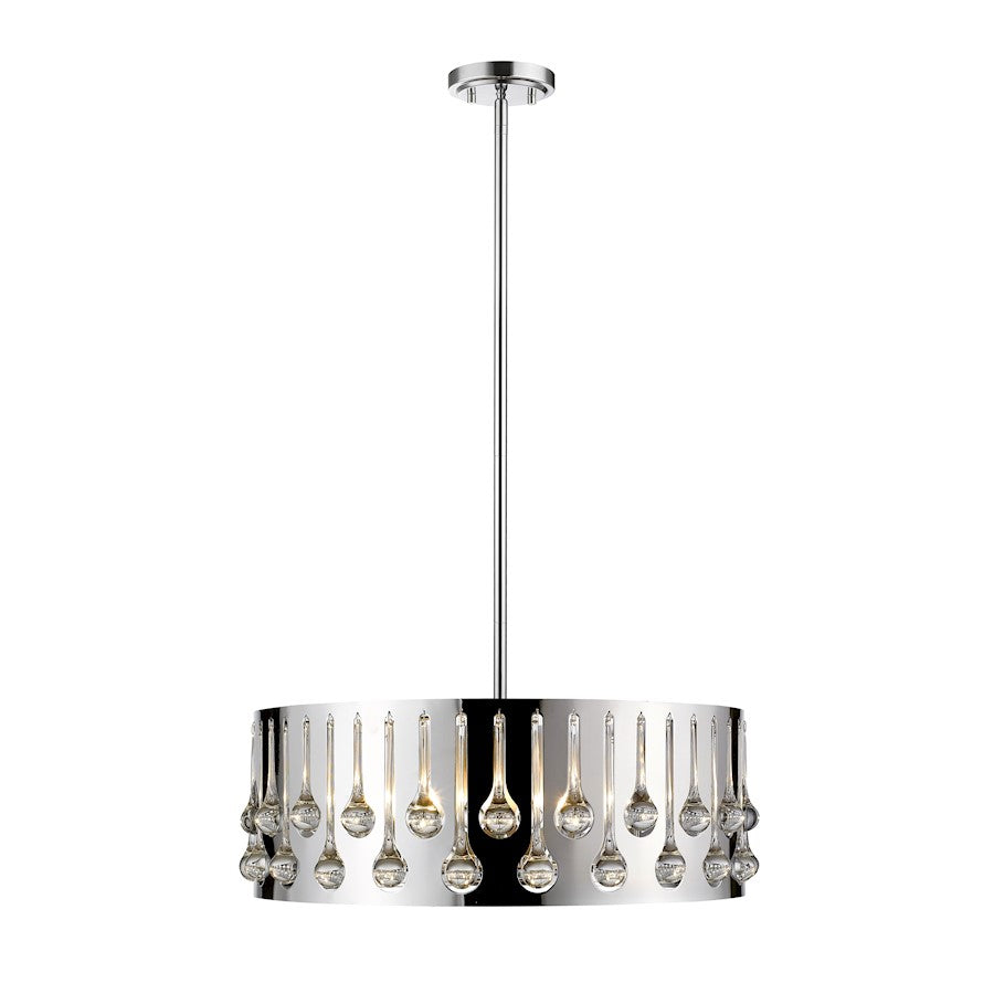 Z-Lite Oberon 6 Light Pendant, Chrome - 453-24CH