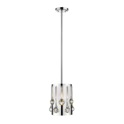 Z-Lite Oberon 1 Light Mini Pendant, Chrome - 453RMP-CH