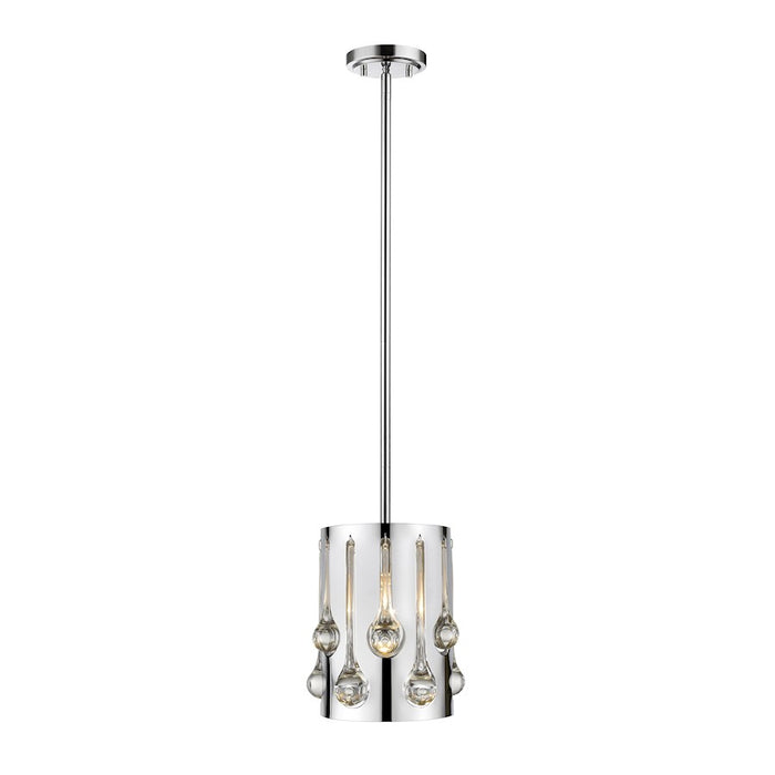 Z-Lite Oberon 1 Light Mini Pendant, Chrome - 453RMP-CH