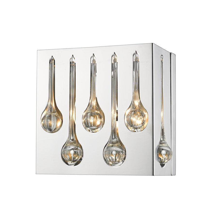 Z-Lite Oberon 2 Light Wall Sconce, Chrome - 453SQ2S-CH