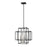 Z-Lite Titania 4 Light Pendant, Black/Nickel - 454-18BK-BN