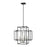 Z-Lite Titania 4- Light Pendant, Black, Brushed Nickel - 454-22BK-BN