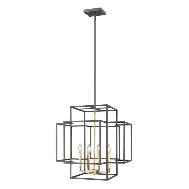Z-Lite Titania 4 Light Pendant, Bronze, Olde Brass - 454-22BRZ-OBR