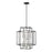 Z-Lite Titania 8 Light Pendant, Black, Brushed Nickel - 454-28BK-BN