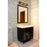 Z-Lite Titania 2 Light Vanity, Black/Chrome