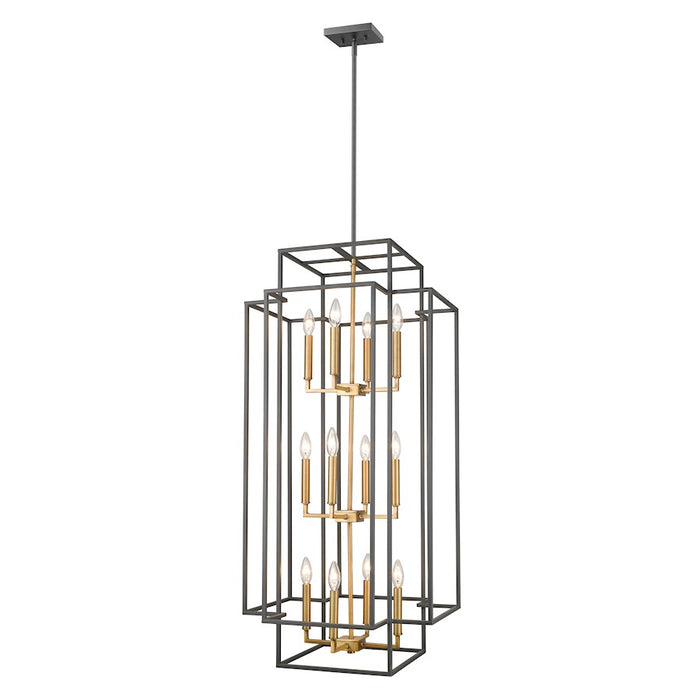 Z-Lite Titania 12 Light Pendant, Bronze, Olde Brass - 454-42BRZ-OBR