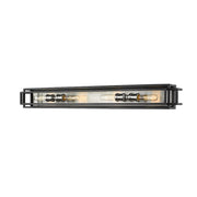 Z-Lite Titania 4 Light Vanity, Black/Brushed Nickel -454-4V-BK-BN
