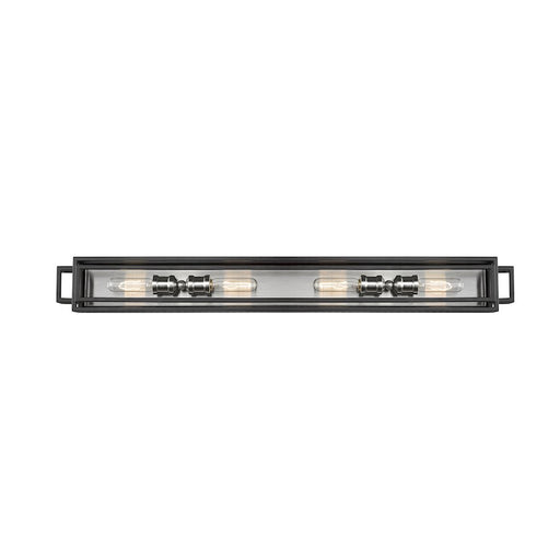 Z-Lite Titania 4 Light Vanity, Black/Brushed Nickel -454-4V-BK-BN