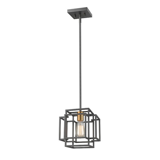 Z-Lite Titania 1 Light Mini Pendant, Bronze, Olde Brass - 454MP-BRZ-OBR
