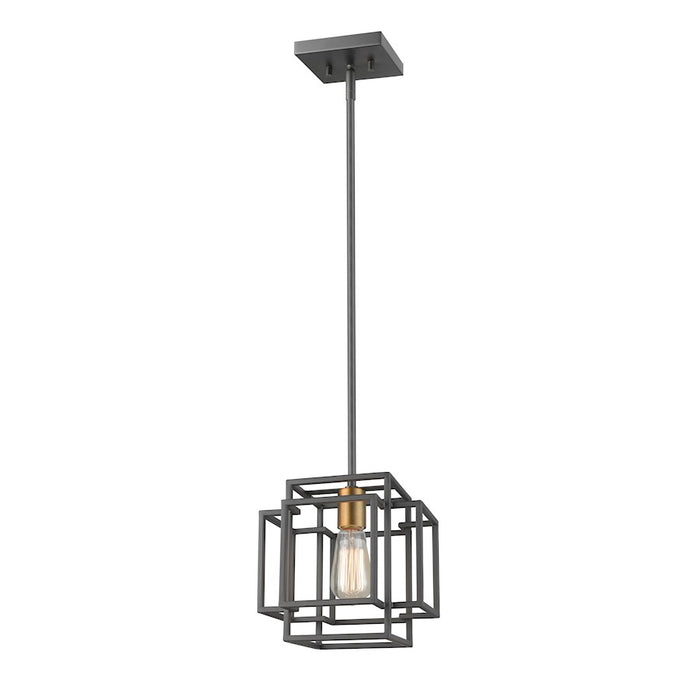 Z-Lite Titania 1 Light Mini Pendant, Bronze, Olde Brass - 454MP-BRZ-OBR
