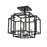 Z-Lite Titania 4 Light Semi Flush Mount, Black/Chrome - 454SF-BK-CH