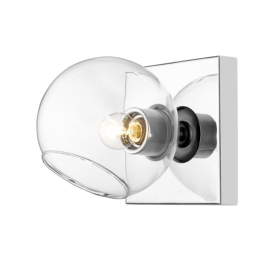 Z-Lite Marquee 1 Light Wall Sconce, Chrome - 455-1S-CH