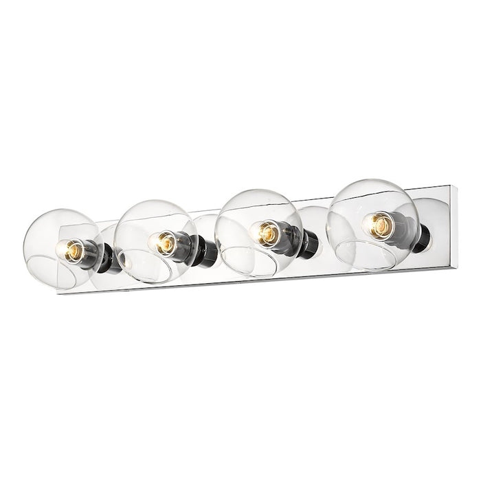 Z-Lite Marquee 4 Light Wall Sconce, Chrome - 455-4V-CH