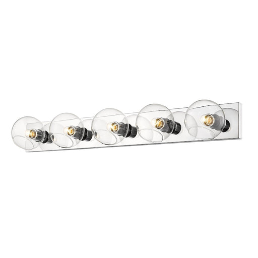 Z-Lite Marquee 5 Light Wall Sconce, Chrome - 455-5V-CH