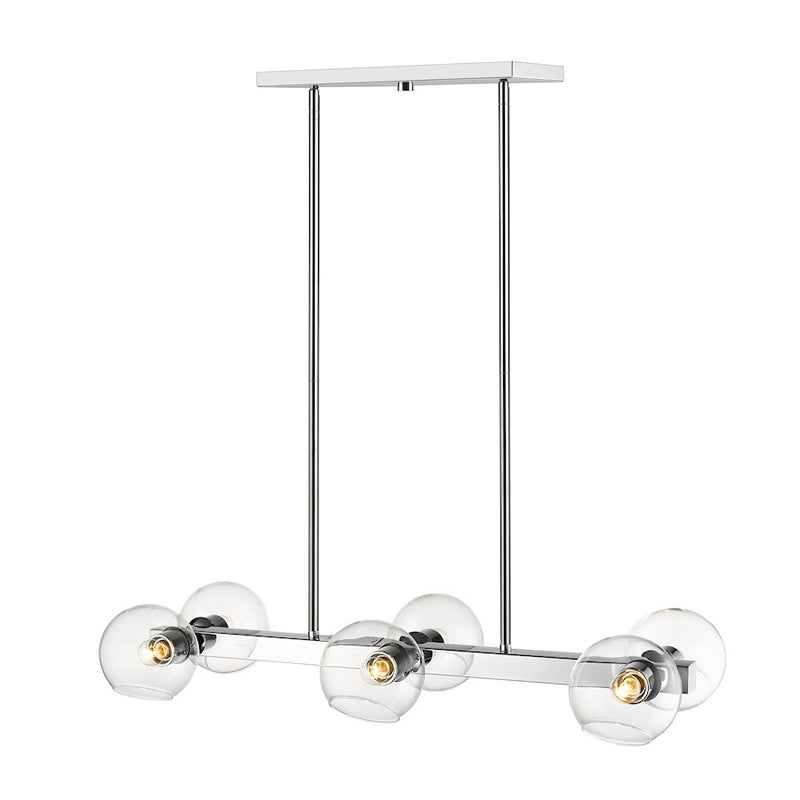 Z-Lite Marquee 6 Light Large Pendant, Chrome - 455-6L-CH