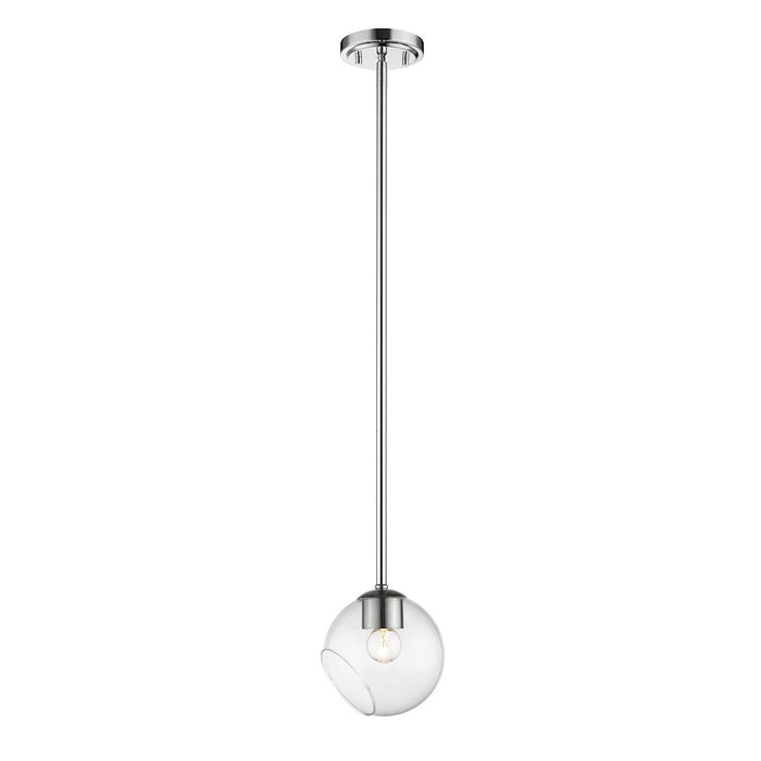 Z-Lite Marquee 1 Light Pendant, Chrome - 455MP-CH