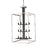 Z-Lite Quadra 12 Light Chandelier, Brushed Nickel, Black - 456-12BN-BK