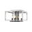 Z-Lite Quadra 4 Light Flush Mount, Chrome/Black - 456F-CH-BK