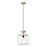 Z-Lite Quadra 1 Light Mini Pendant, Brushed Nickel/Black - 456MP-BN-BK
