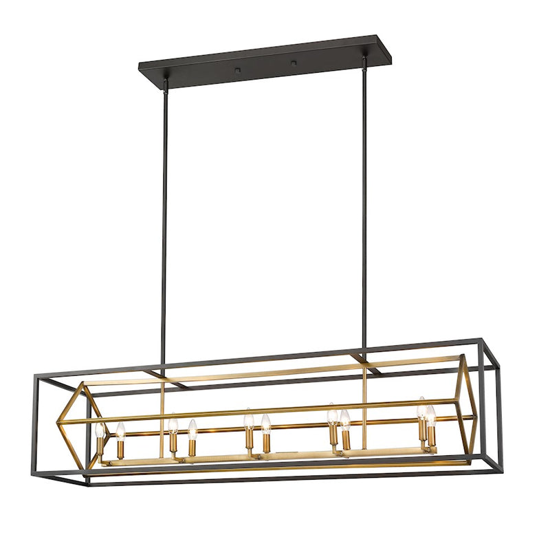 Z-Lite Euclid 10 Light Island/Billiard, Olde Brass/Bronze - 457-10L-OBR-BRZ