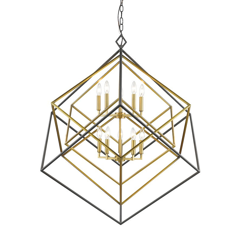 Z-Lite Euclid 10 Light Chandelier, Olde Brass, Bronze - 457-10OBR-BRZ