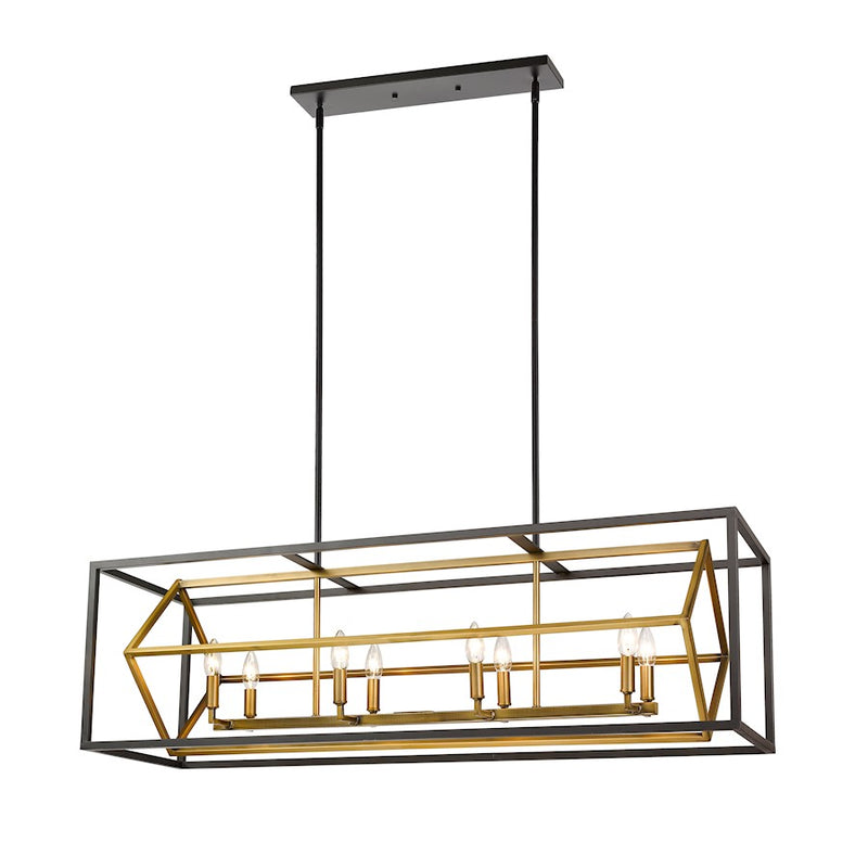Z-Lite Euclid 8 Light Island/Billiard, Olde Brass/Bronze - 457-8L-OBR-BRZ