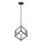 Z-Lite Euclid 1 Light Mini Pendant, Chrome/Matte Black - 457MP-CH-MB