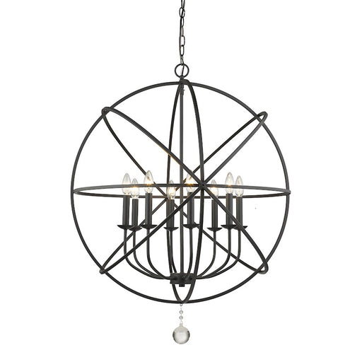 Z-Lite Tull 8 Light Chandelier, Matte Black - 458-30MB