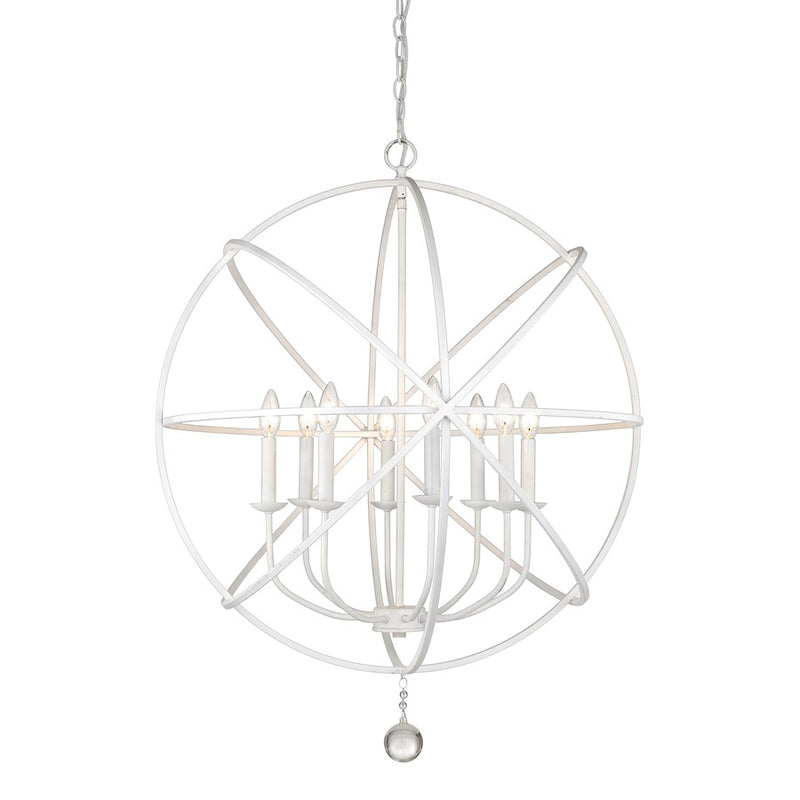 Z-Lite Tull 8 Light Chandelier, Matte White - 458-30MW