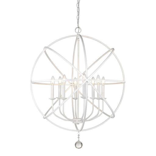 Z-Lite Tull 8 Light Chandelier, Matte White - 458-30MW