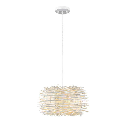 Z-Lite Sora 1 Light Pendant, White - 459-16WH