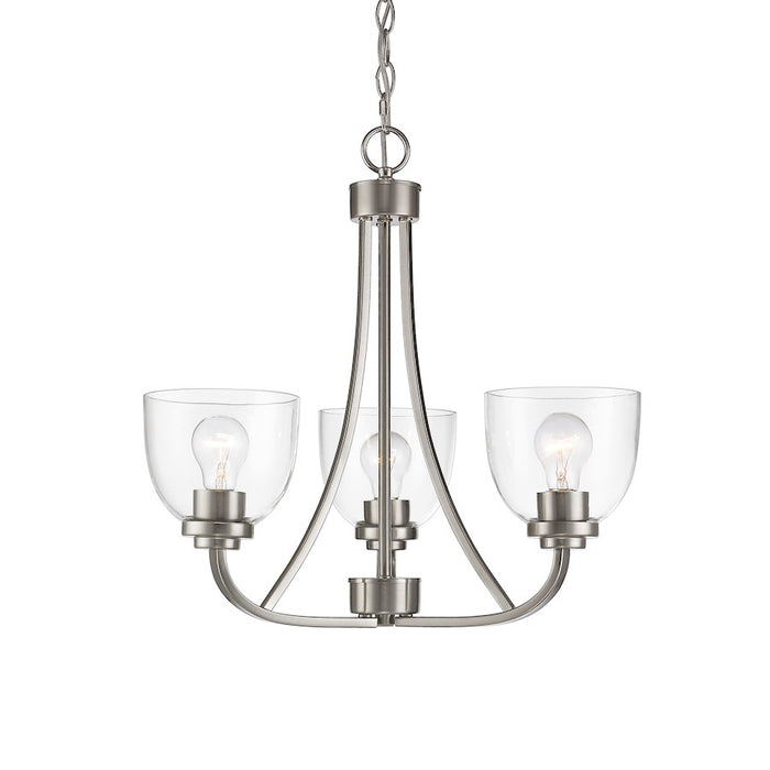 Z-Lite Ashton 3 Light Chandelier, Brushed Nickel - 460-3-BN