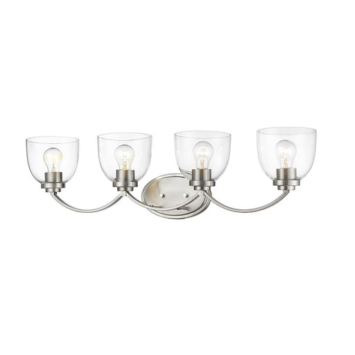 Z-Lite Ashton 4 Light Vanity, Brushed Nickel - 460-4V-BN