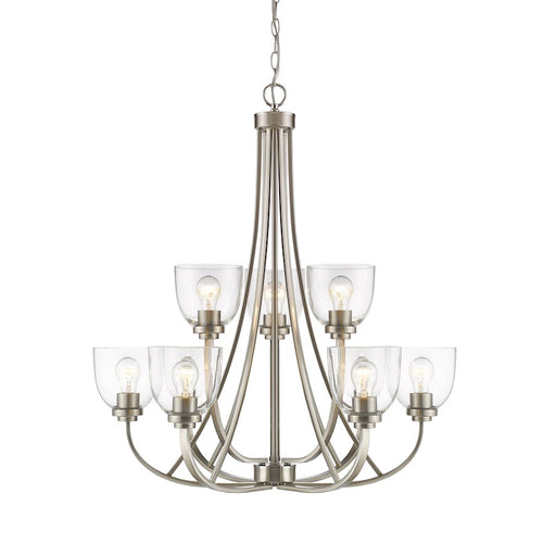 Z-Lite Ashton 9 Light Chandelier, Brushed Nickel - 460-9-BN