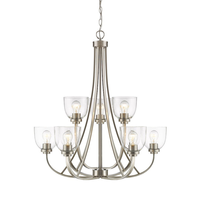 Z-Lite Ashton 9 Light Chandelier, Brushed Nickel - 460-9-BN