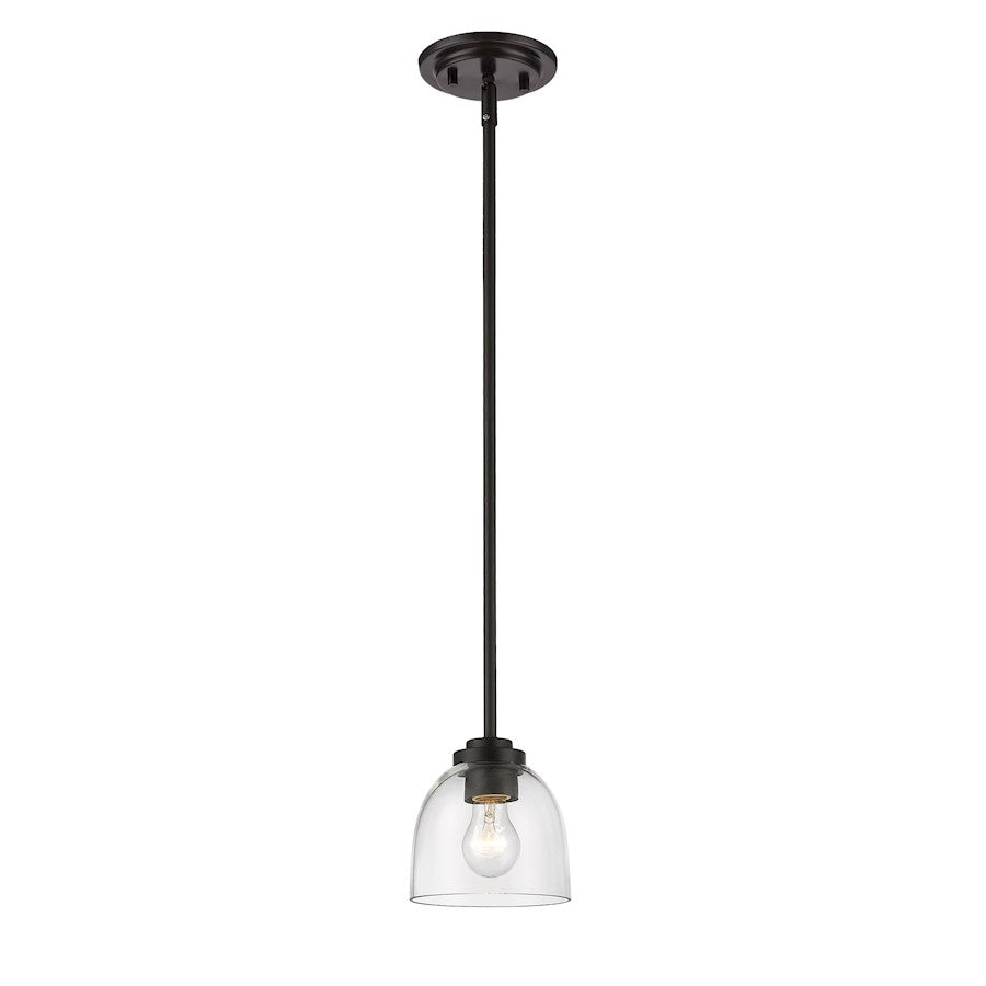 Z-Lite Ashton 1 Light Mini Pendant, Bronze - 460MP-BRZ
