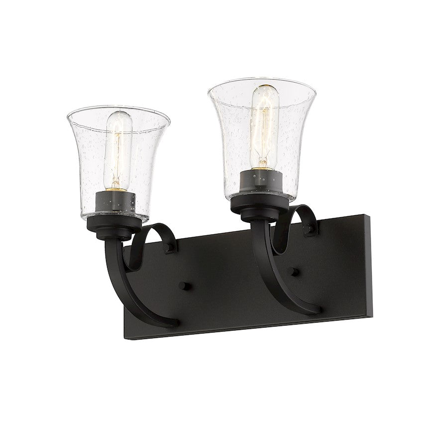 Z-Lite Halliwell 2 Light Vanity, Bronze/Seedy - 461-2V-BRZ