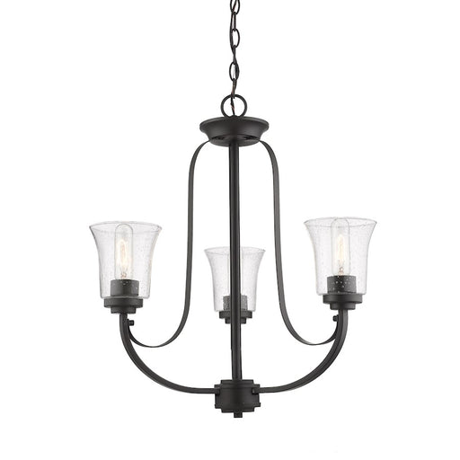 Z-Lite Halliwell 3 Light Chandelier, Bronze/Seedy - 461-3BRZ