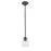 Z-Lite Halliwell 1 Light Mini Pendant, Bronze/Seedy - 461MP-BRZ