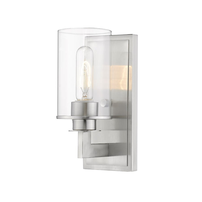 Z-Lite Savannah 1 Light Wall Sconce, Brushed Nickel - 462-1S-BN