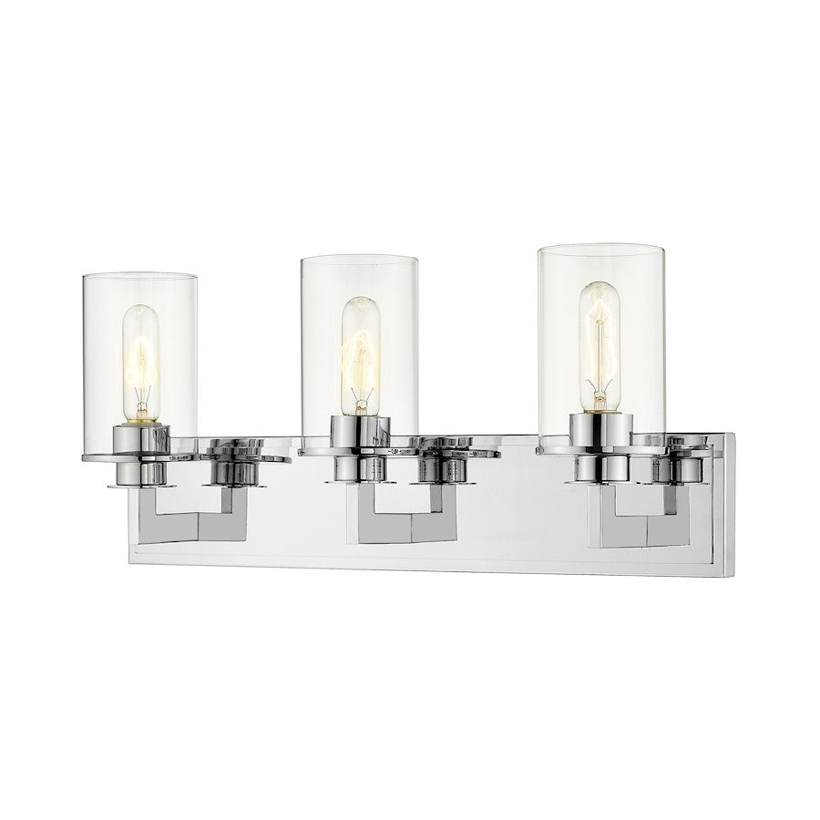 Z-Lite Savannah 3 Light Vanity, Chrome - 462-3V-CH