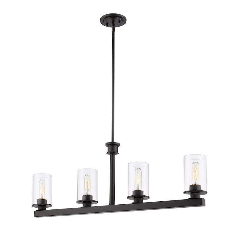 Z-Lite Savannah 4 Light Island/Billiard, Bronze - 462-4L-BRZ