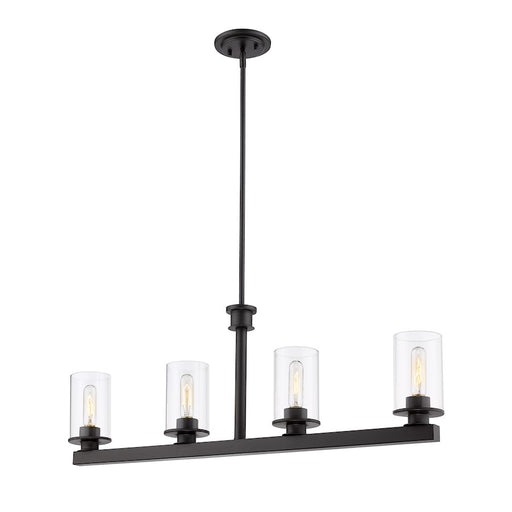 Z-Lite Savannah 4 Light Island/Billiard, Bronze - 462-4L-BRZ