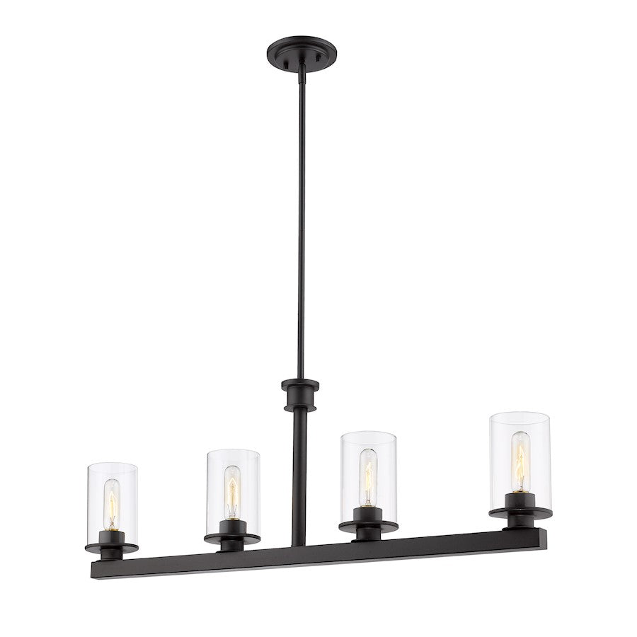 Z-Lite Savannah 4 Light Island/Billiard, Bronze - 462-4L-BRZ